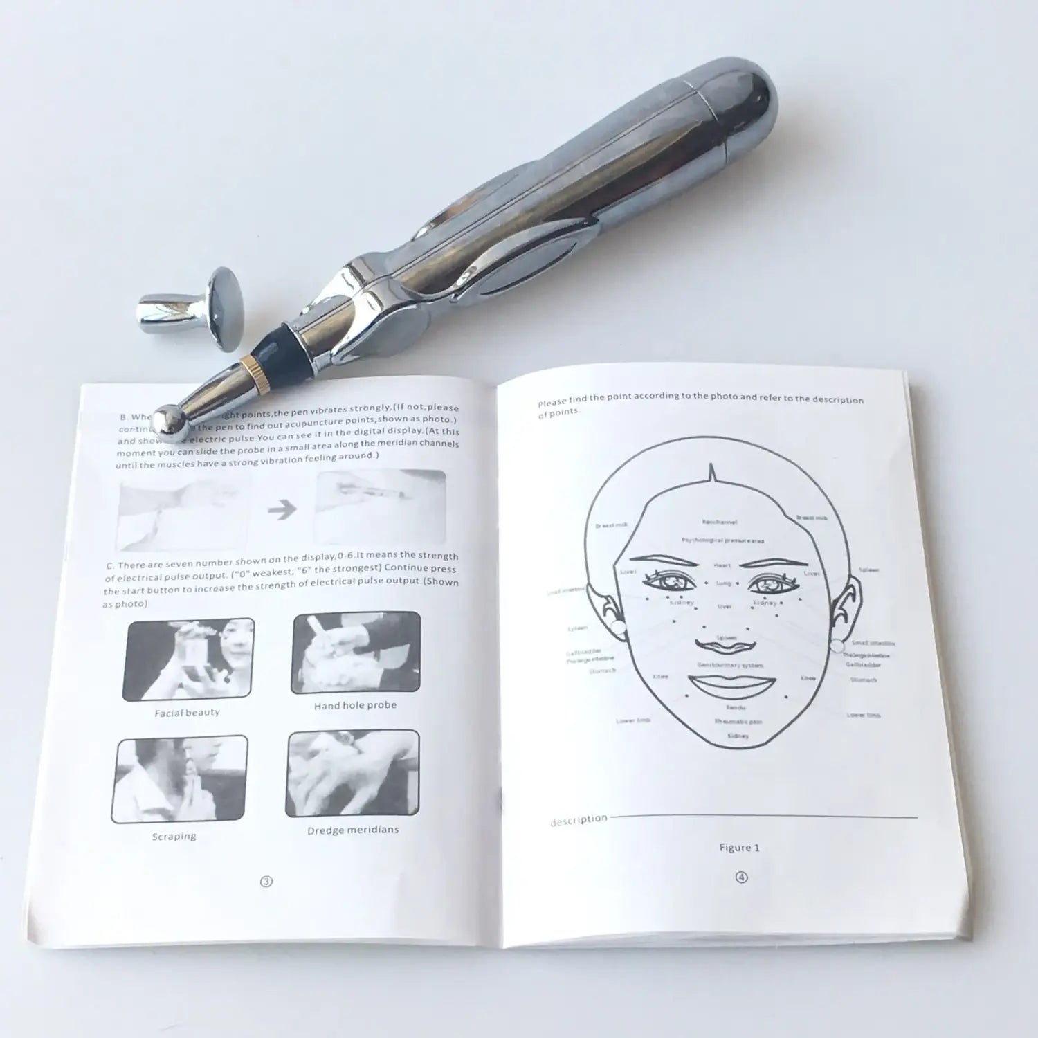Advanced Electric Acupuncture Pen - Laser Therapy Magnet Massage for Facial and Body Care