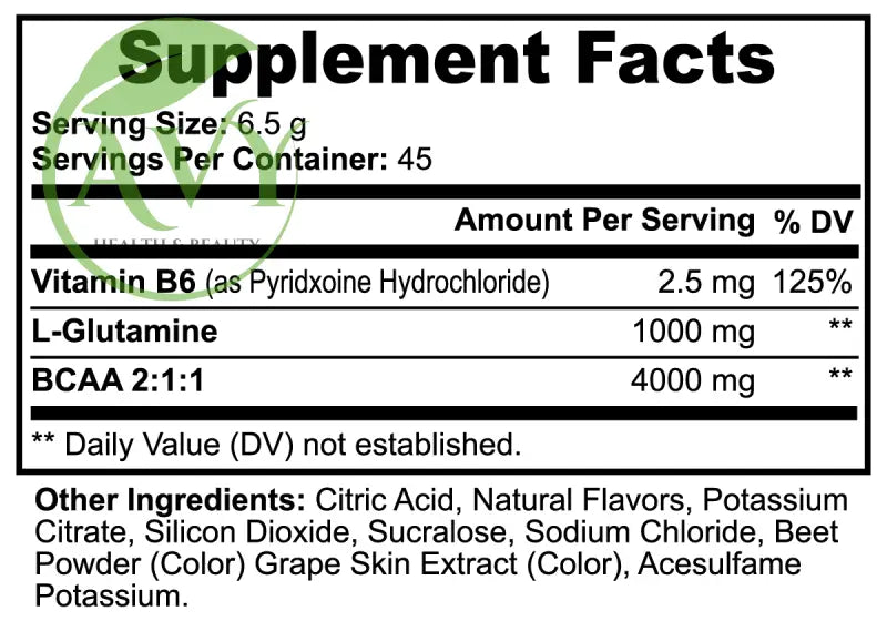 AVY's BCAA Post Workout Powder (Honeydew/Watermelon) - AVY Health & Beauty