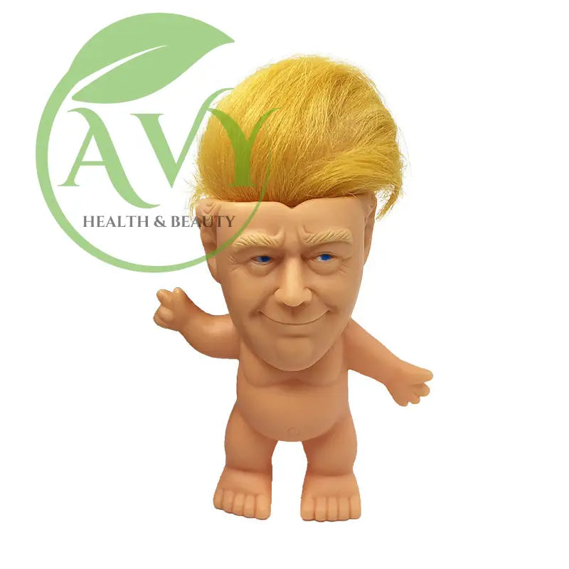 Long Hair Donald Trump Doll with Hand-Made Ornaments - B